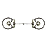 Showman brown steel bit with silver accents and Texas star on the 3