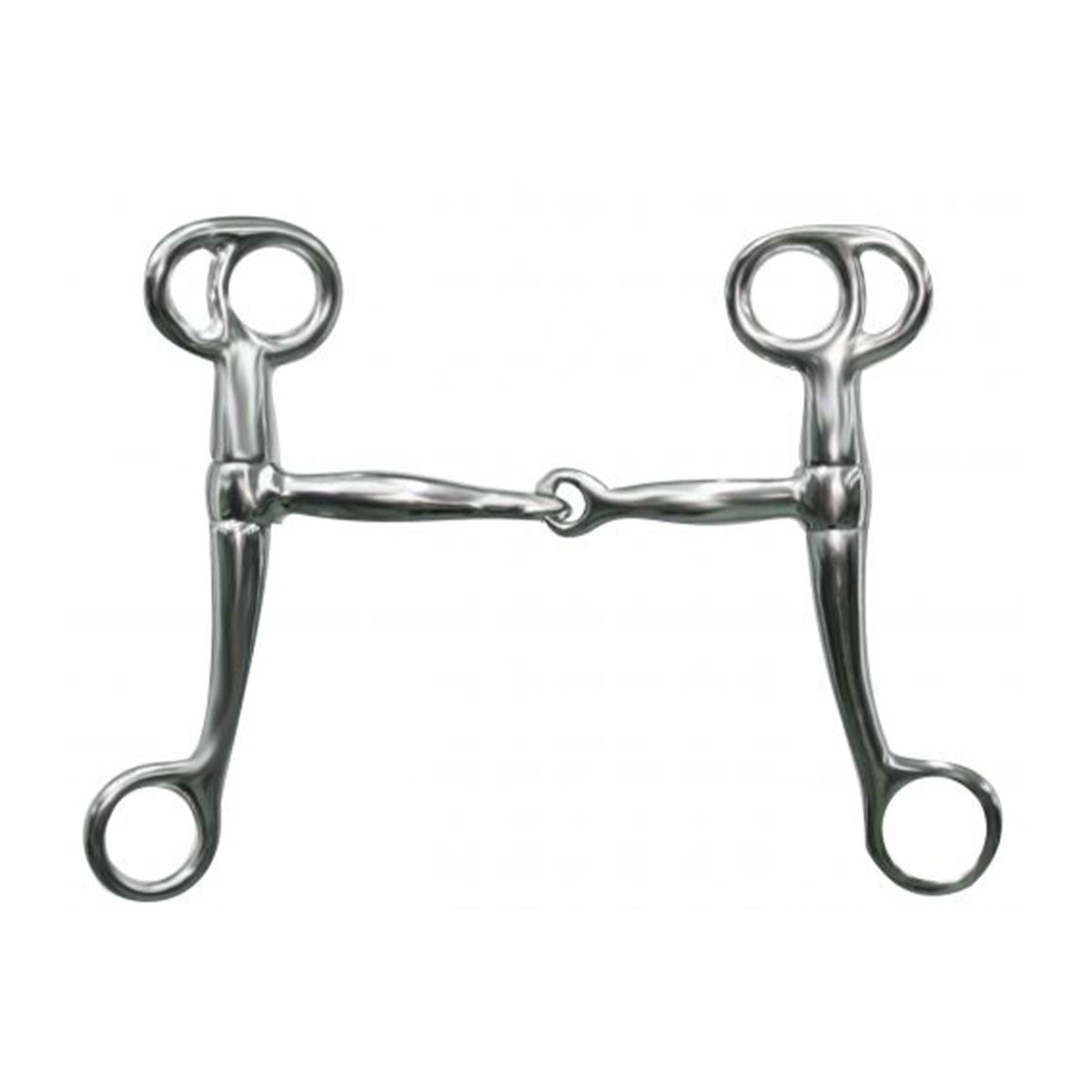 Showman chrome plated tom thumb bit with 6