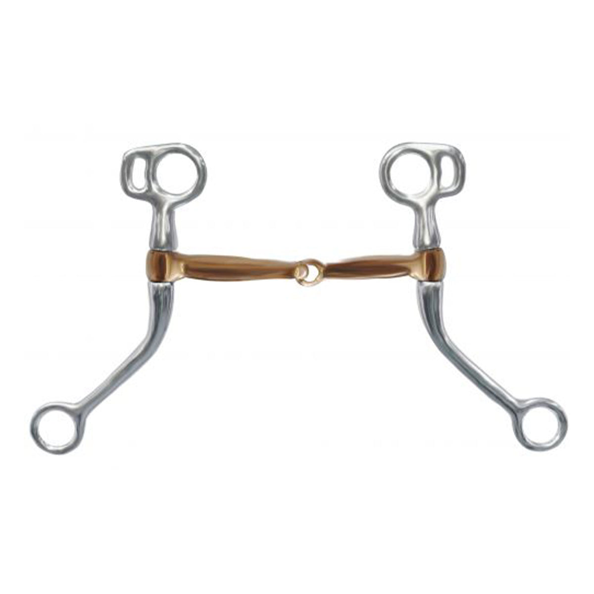 Showman chrome plated tom thumb bit with 7