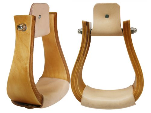 Showman Finished wood bell stirrup