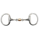 Showman eggbutt style bit with 3" ring cheeks