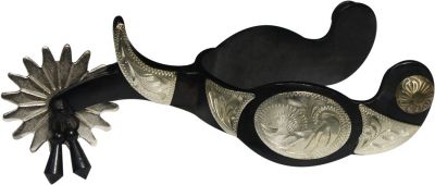 Showman black steel spur with 1