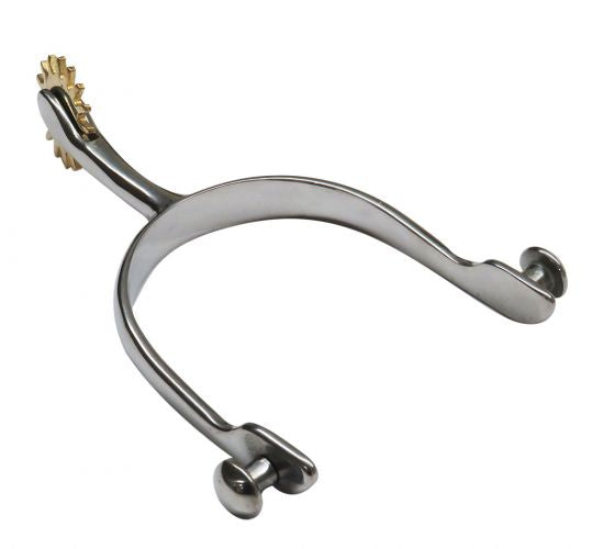 Showman Stainless steel gaited style spurs