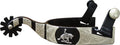 Showman black steel spur with 1" band and 2