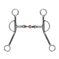 Showman stainless steel training snaffle bit