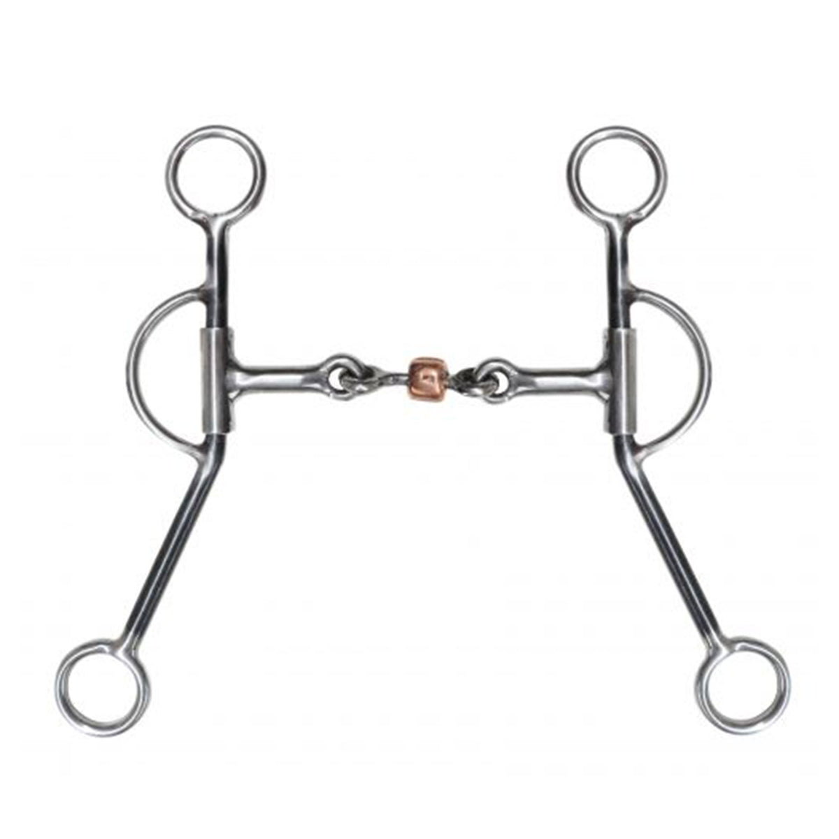 Showman stainless steel training snaffle bit