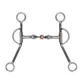 Showman stainless steel training snaffle bit