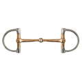 Showman 5" Copper Snaffle D-Ring Bit