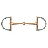 Showman 5" Copper Snaffle D-Ring Bit
