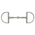 Showman stainless steel D-ring bit with 5" snaffle mouth and large 4" cheeks