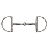 Showman stainless steel D-ring bit with 5" snaffle mouth and large 4" cheeks