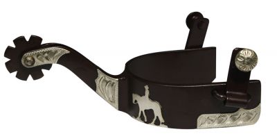 Showman brown steel spur with 1