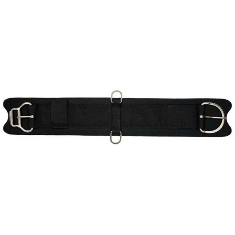 Showman felt girth with neoprene center and double roller buckles