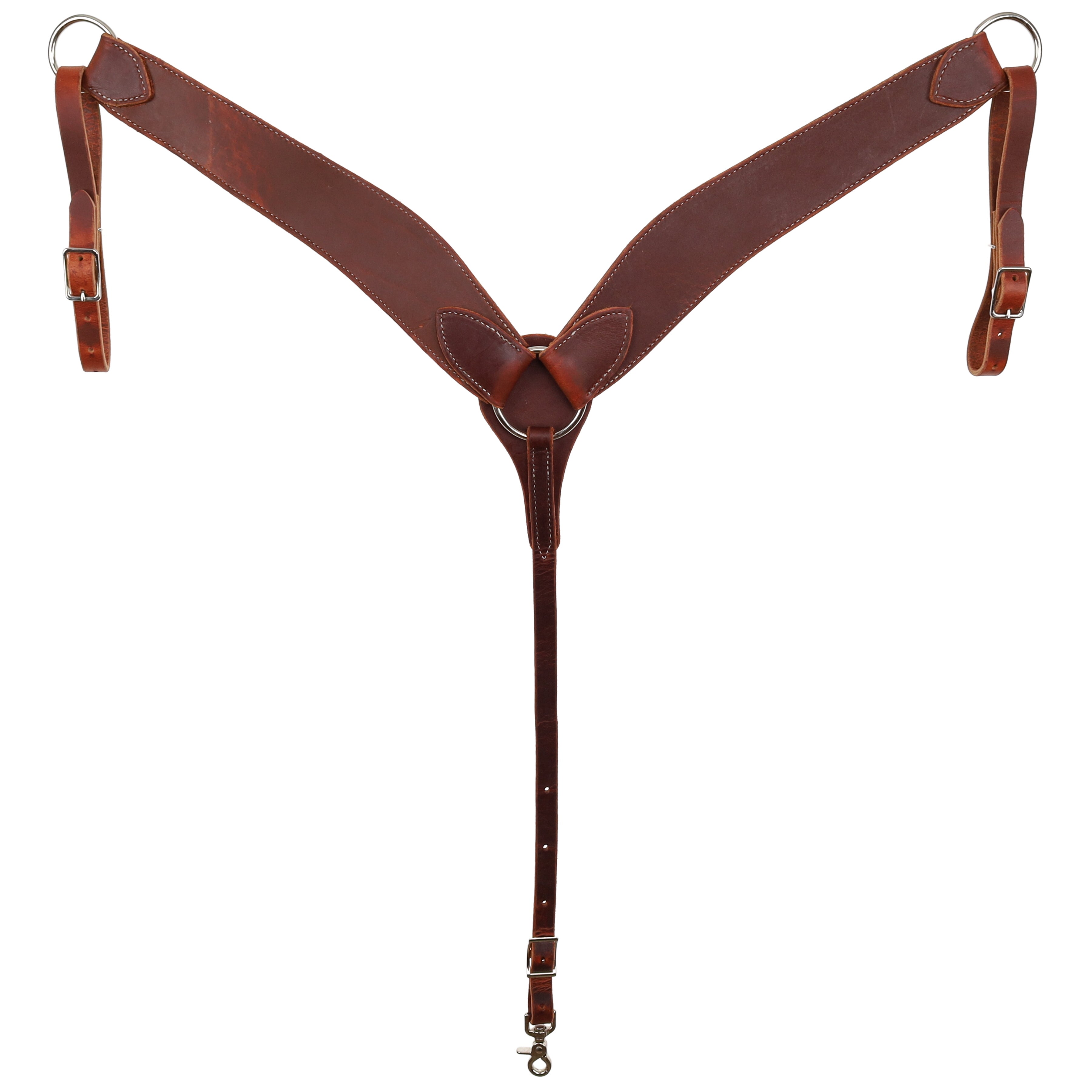 Heavy Duty Double Stitched Leather Breastcollar