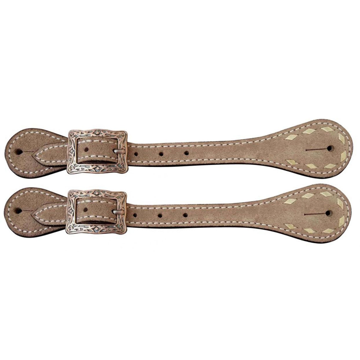 Showman Men's Roughout Spur Straps