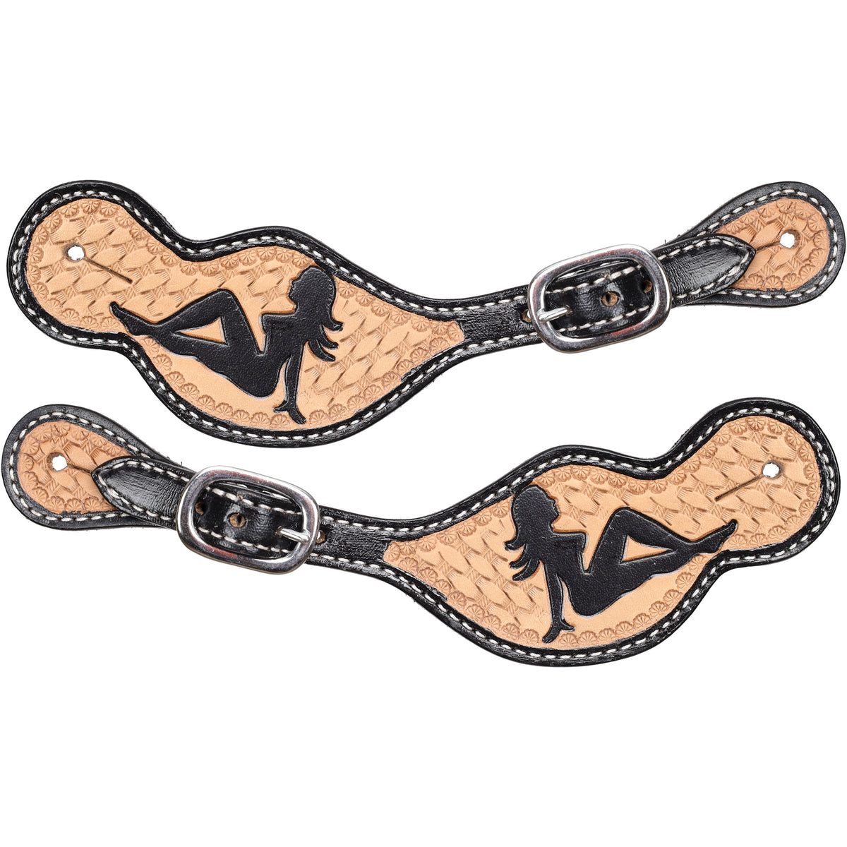 Showman Men's Trailside Cowgirl Spur Straps