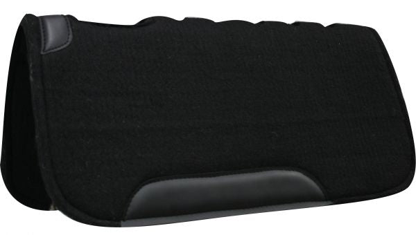 Showman 31" x 31" Black Felt pad with cut out over wither and vented back