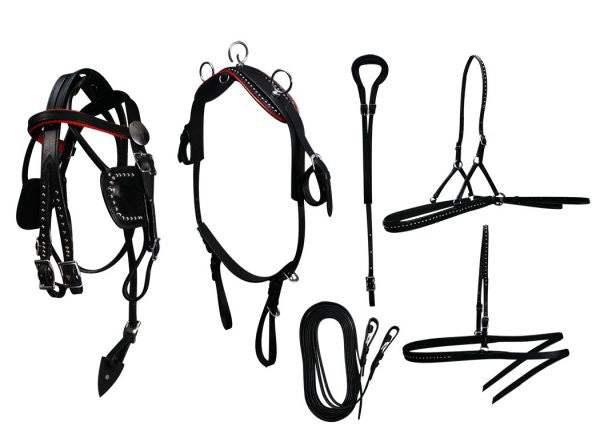 Mini Horse / Small Pony Size Leather Show Harness Set