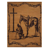 Large Praying Cowboy Area Rug