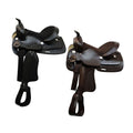Economy Western Saddle with Basket Tooling - 12 Inch