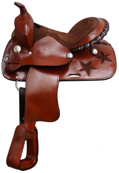 12" Pony saddle with silver laced cantle