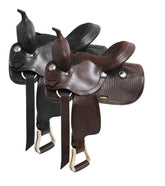 13" Economy western style saddle with suede leather seat