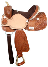 15", 16" Double T Barrel Saddle with Flex Tree