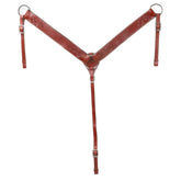 Showman Breastcollar with Floral and Basketweave Tooling