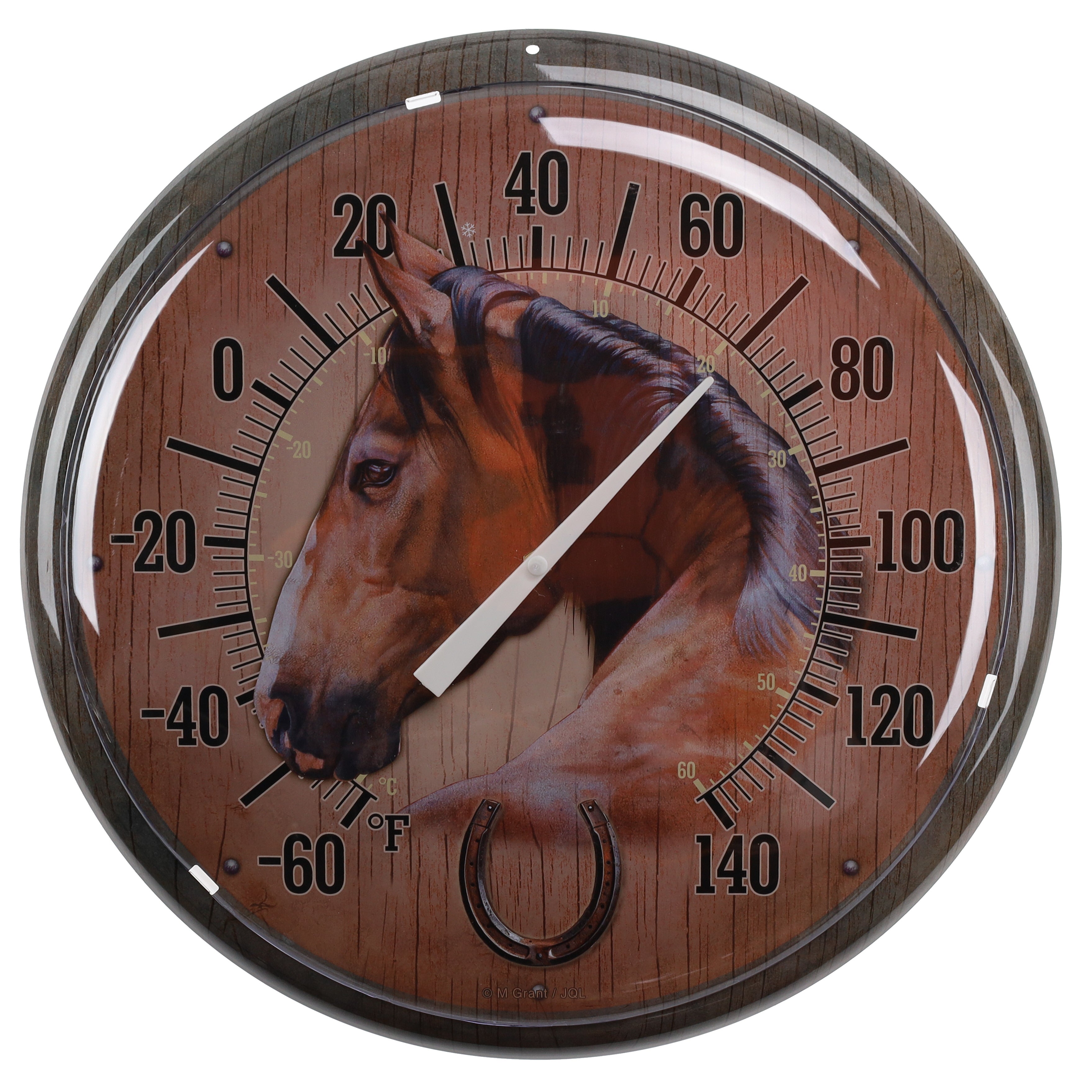 Country Side Peaceful Gaze Metal Thermometer