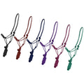 Pony Size Braided Nylon Cowboy Knot Rope Halter with Removable 7