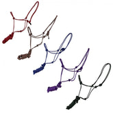 Horse size cowboy knot halter with matching removeable lead