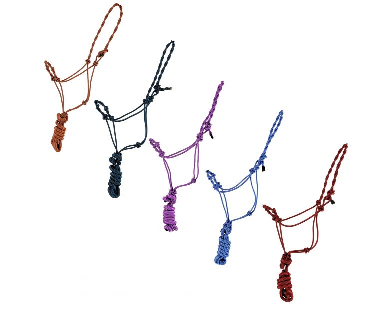 Premium Twisted Cowboy Knot Halter with Removeable Lead