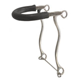 Showman stainless steel rubber nose hackamore with 8