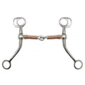 Showman Stainless Steel Tom Thumb Bit with 5" Copper Wrapped snaffle Mouth