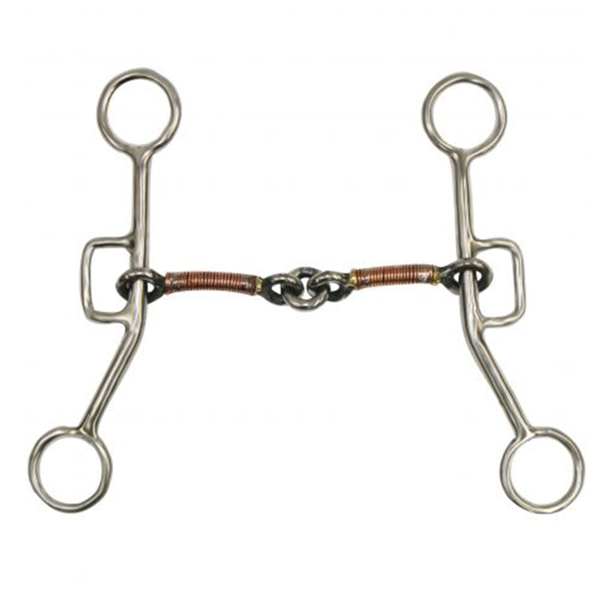 Showman stainless steel sliding gag bit with 6
