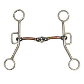Showman stainless steel sliding gag bit with 6