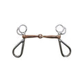 Showman Stainless Steel Snaffle Bit with 5" Copper Mouth