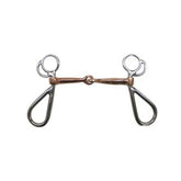 Showman Stainless Steel Snaffle Bit with 5" Copper Mouth