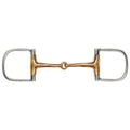 Showman Stainless Steel d-ring style bit with 3" D cheek