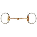 Showman Stainless Steel English Eggbutt Snaffle Bit with Copper Mouth