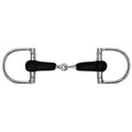 Showman stainless steel dee ring bit with rubber mouth
