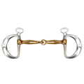 Showman stainless steel Kimberwick style bit with D cheeks