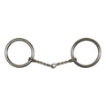 Showman Nickel Plated O-Ring Snaffle Bit with 3 1/2" Twisted Wire Mouth - Mini Size