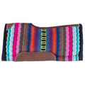 Showman 34" x 36" x 3/4" Stripes Memory Felt Bottom Saddle Pad
