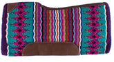 Showman 34" x 36" x 3/4" Multi colored memory felt bottom saddle pad