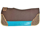 Showman 32" X 31" Heavy Duty Brown Felt Saddle Pad