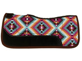 Showman 24" x 24" Pony Nylon Printed Top Contoured Felt Bottom Saddle Pad - Southwest Aztec