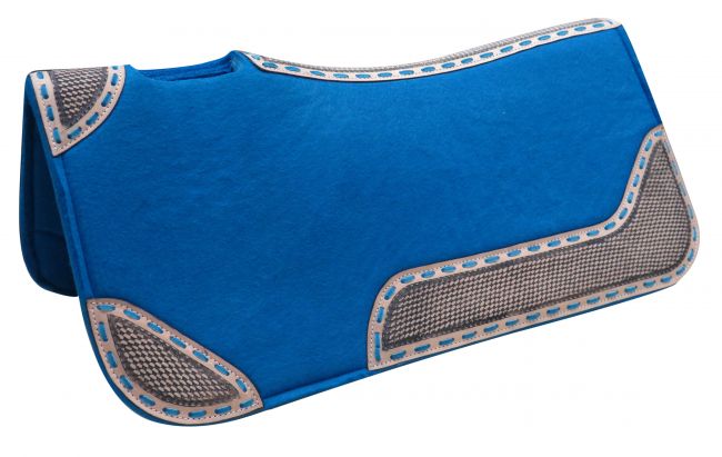 Showman 32" x 31" x 1" Turquoise blended felt saddle pad