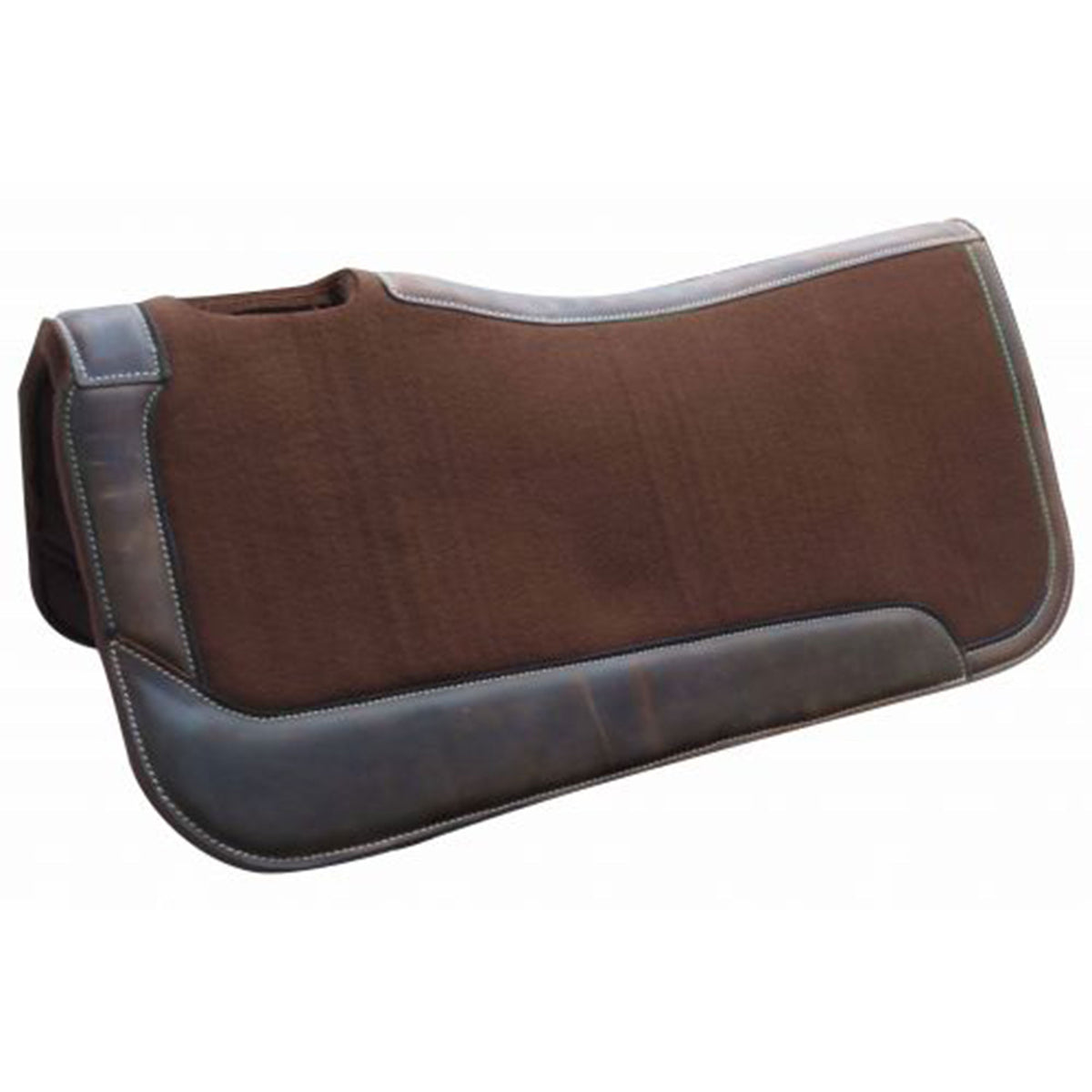 Showman 31" x 32" x 1" Brown Felt Saddle Pad