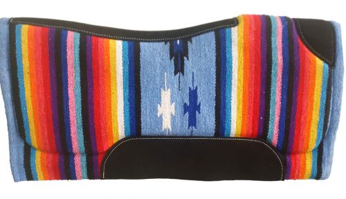 32" x 32" Contoured Serape Felt Bottom Saddle Pad